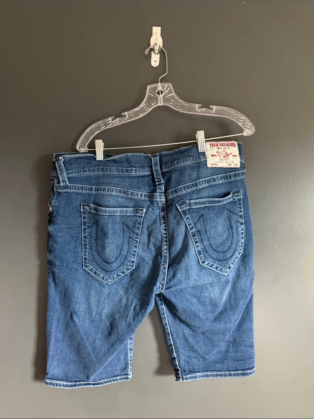 Relaxed Fit Men's Blue Denim Jeans Shorts